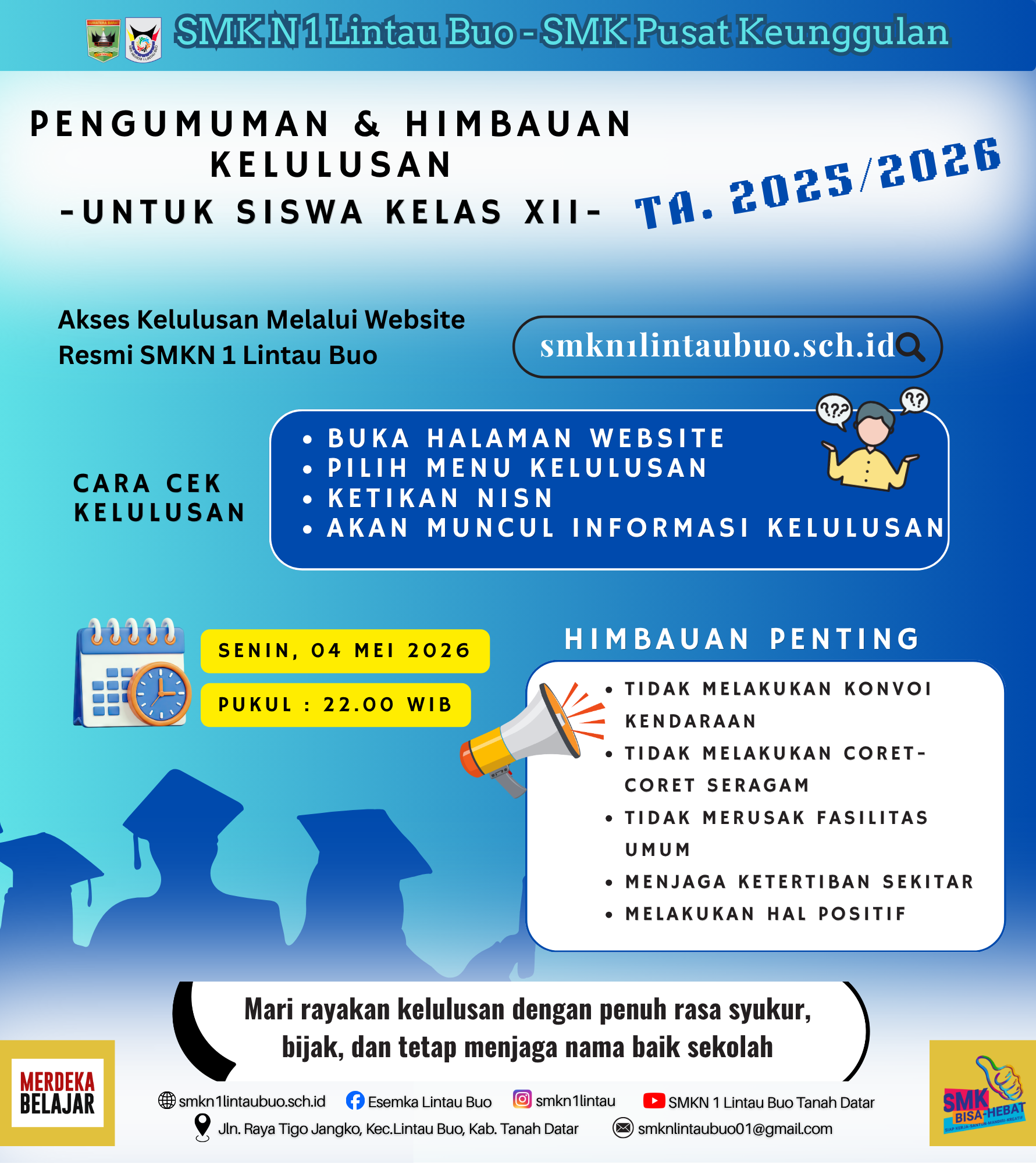 Pengumuman Kelulusan Kelas XII